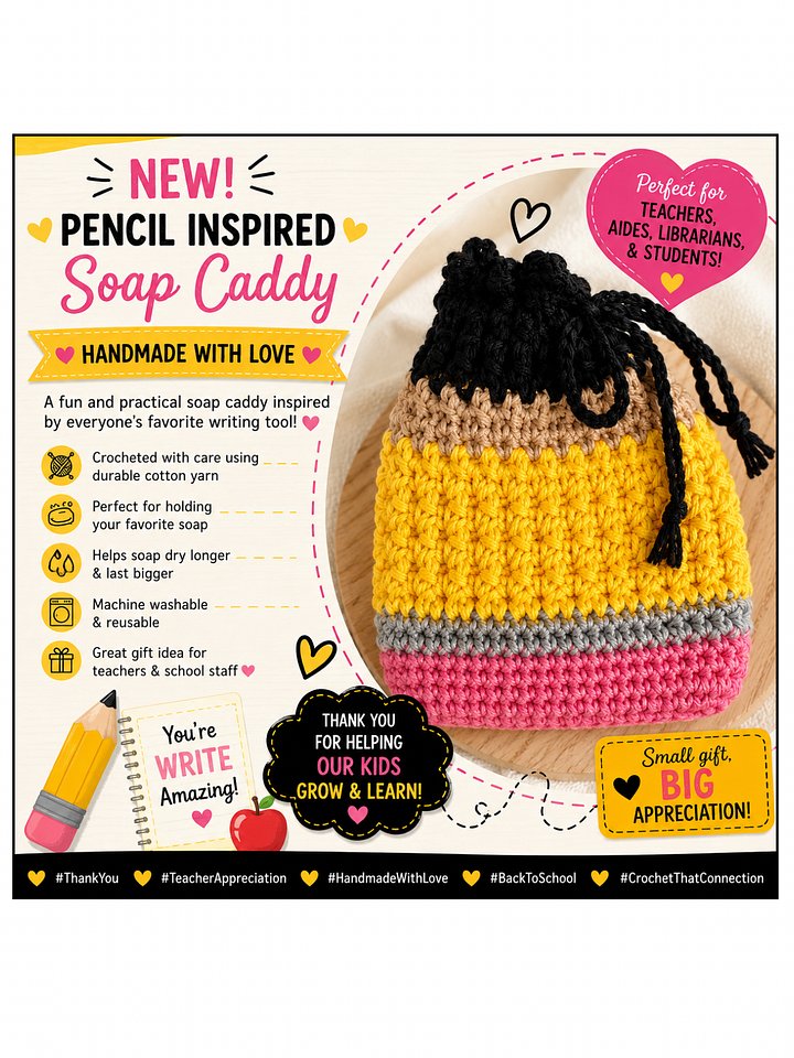 Pencil Inspired Soap Caddy product image (1)