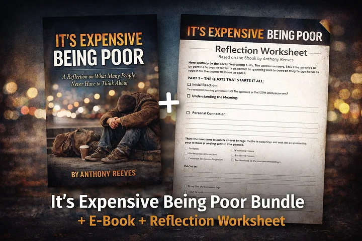 It’s Expensive Being Poor: The Hidden Costs Bundle (eBook + Reflection Workbook) product image (1)