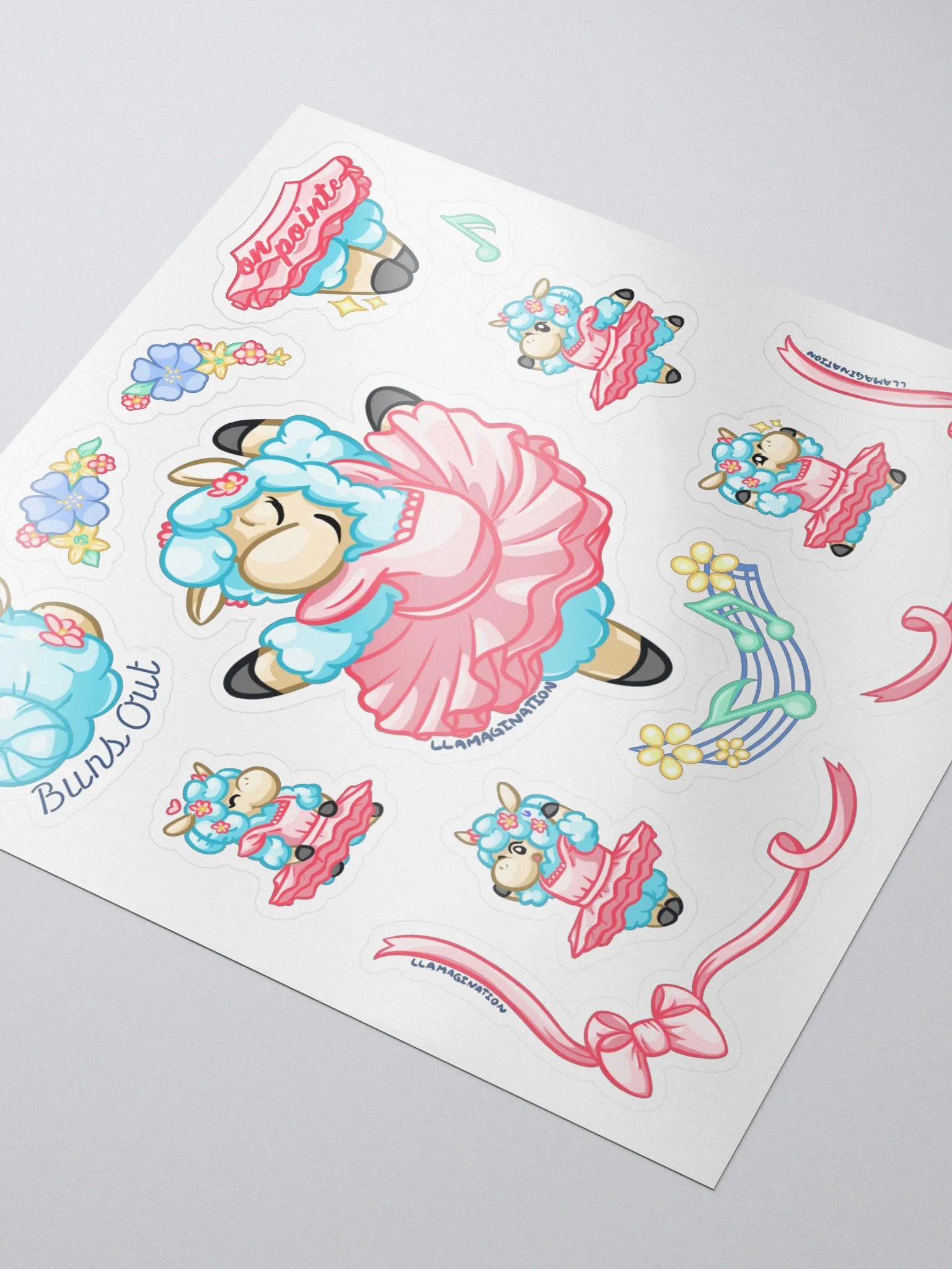 Llama Ballet Sticker Set product image (3)