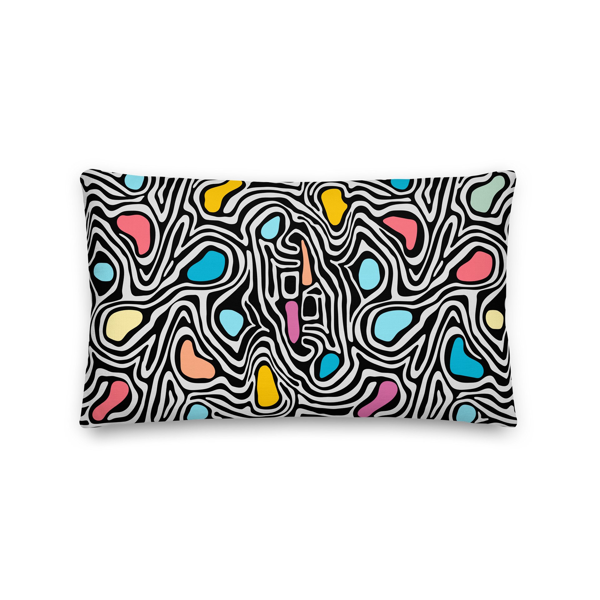 MMD Color Pop Abstract Throw Pillow product image (2)