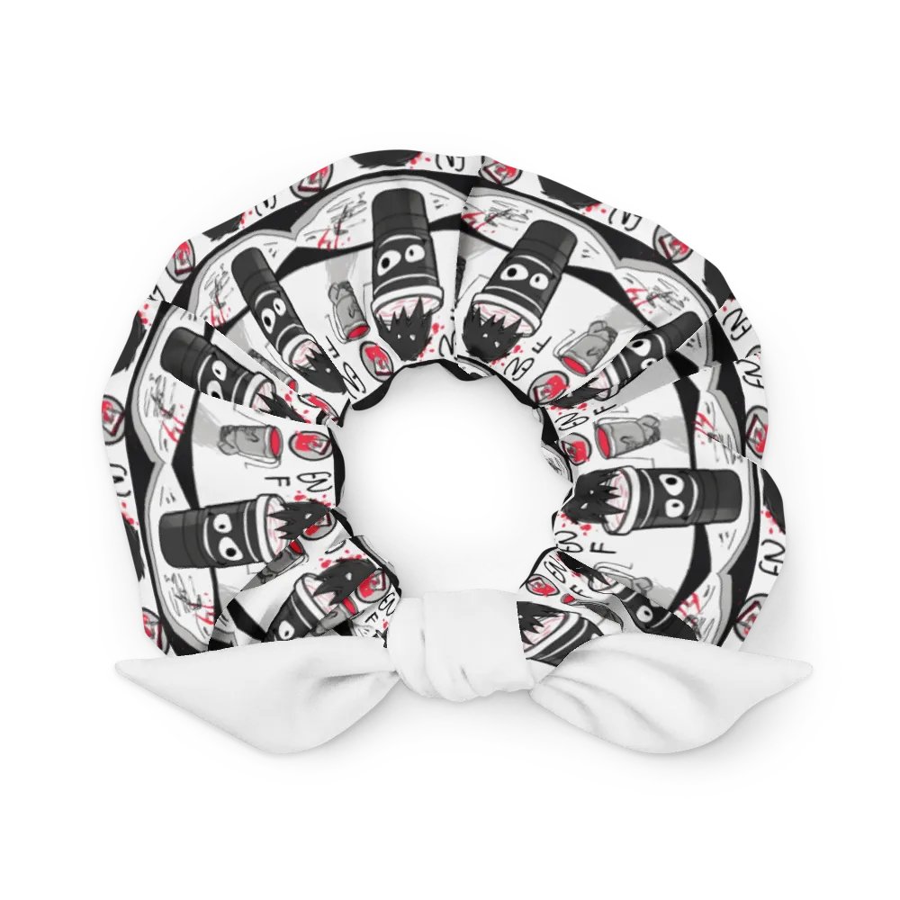 Whimsical Cup Faces All-Over Print Scrunchie product image (1)
