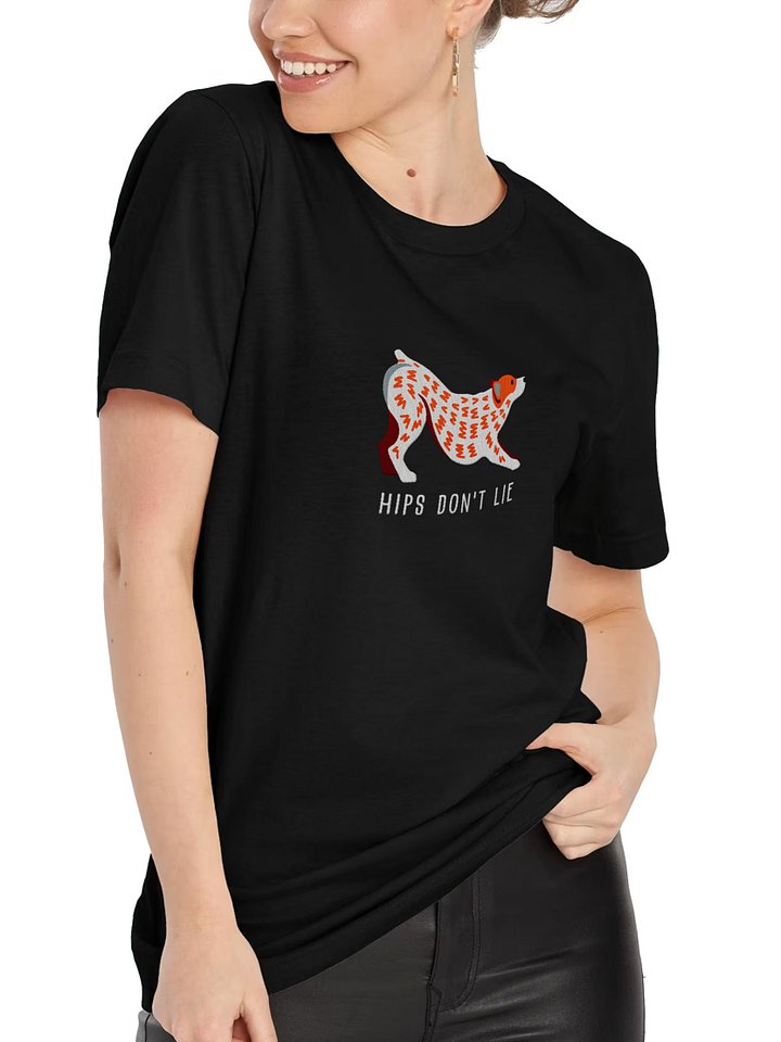 Hips Don't Lie T-Shirt(Embroidered) of an Australian Cattle Dog(Red Heeler) product image (2)