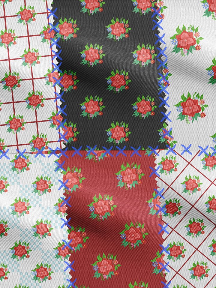 Flowers x geometric shapes pattern (Part 2) (Commercial License) product image (1)