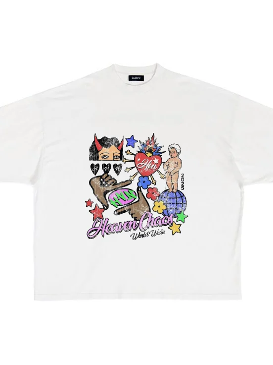 CHAOS GRAPHIC TEE WHITE product image (1)
