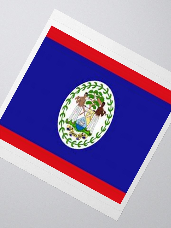 Exclusive Belize Flag Kiss-Cut Stickers - High-Quality Vinyl, Multiple Sizes product image (4)