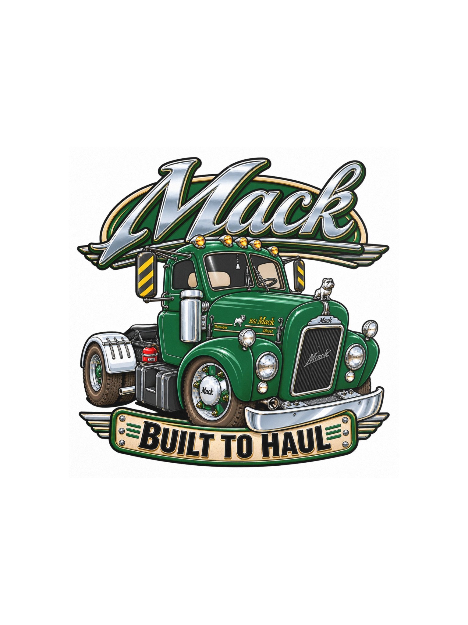 Mack Truck – Built to Haul Square Print product image (3)