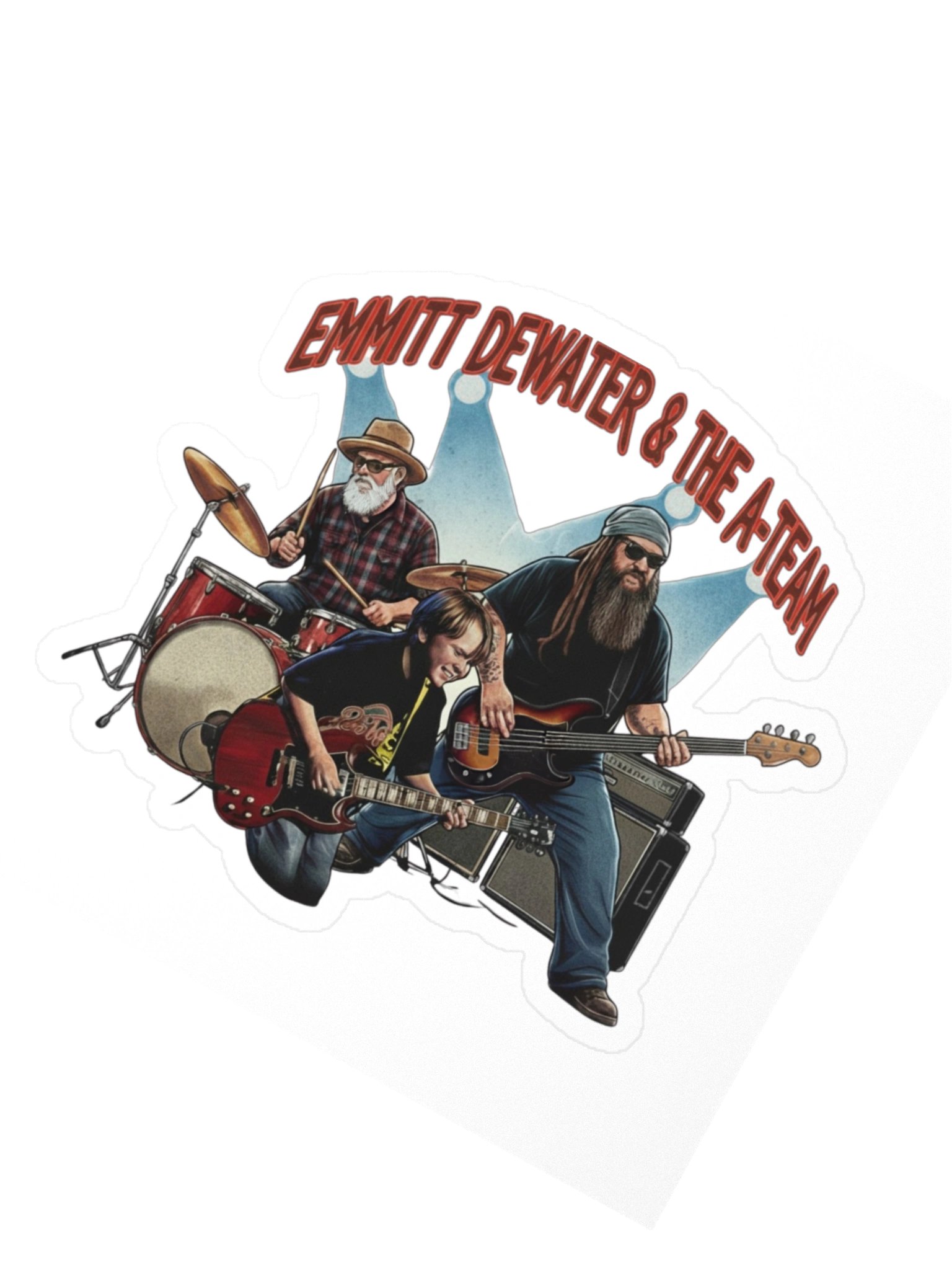 Emmitt DeWater & The A-Team 4×4 Sticker product image (2)