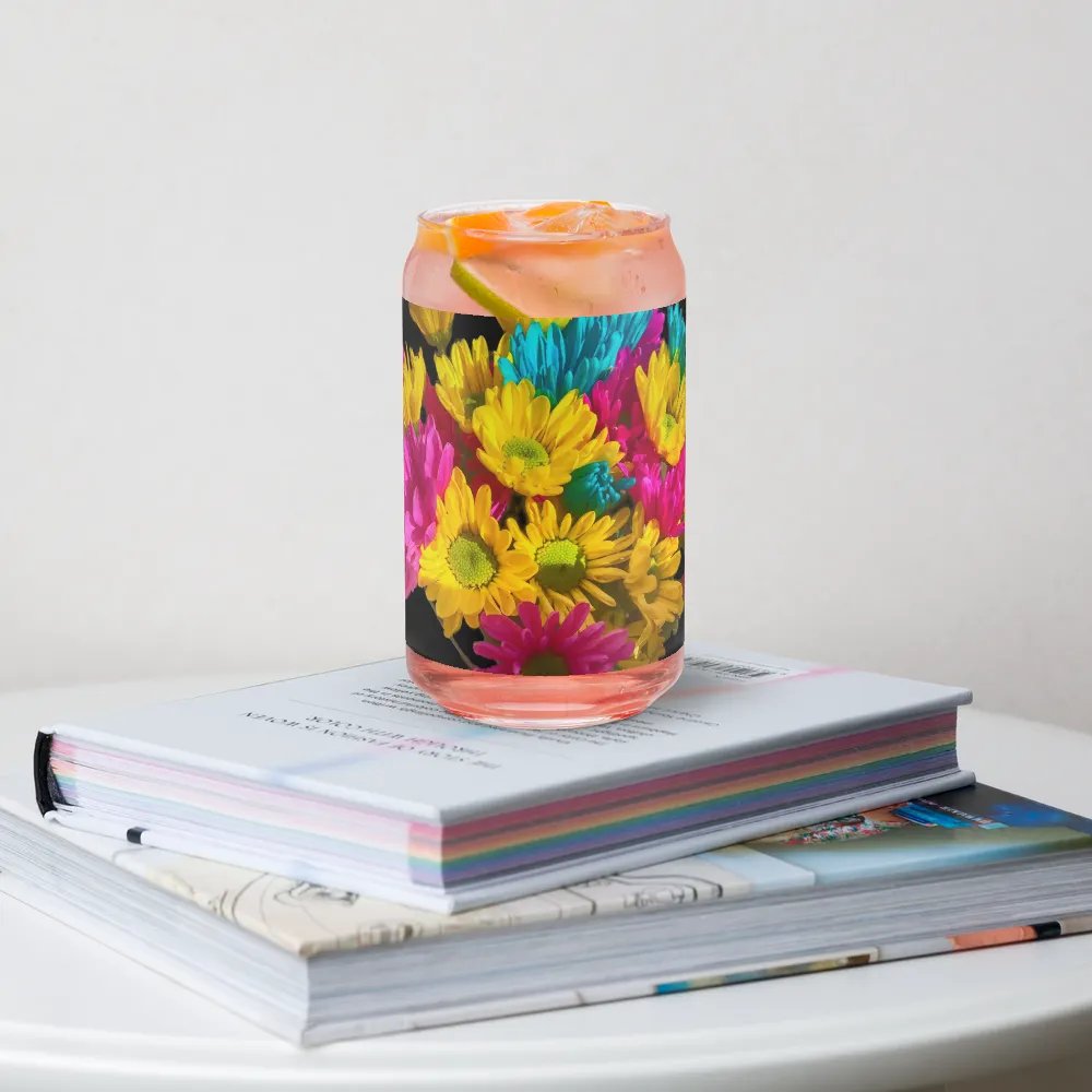 Bright Daisy Bouquet Can Shaped Glass product image (34)