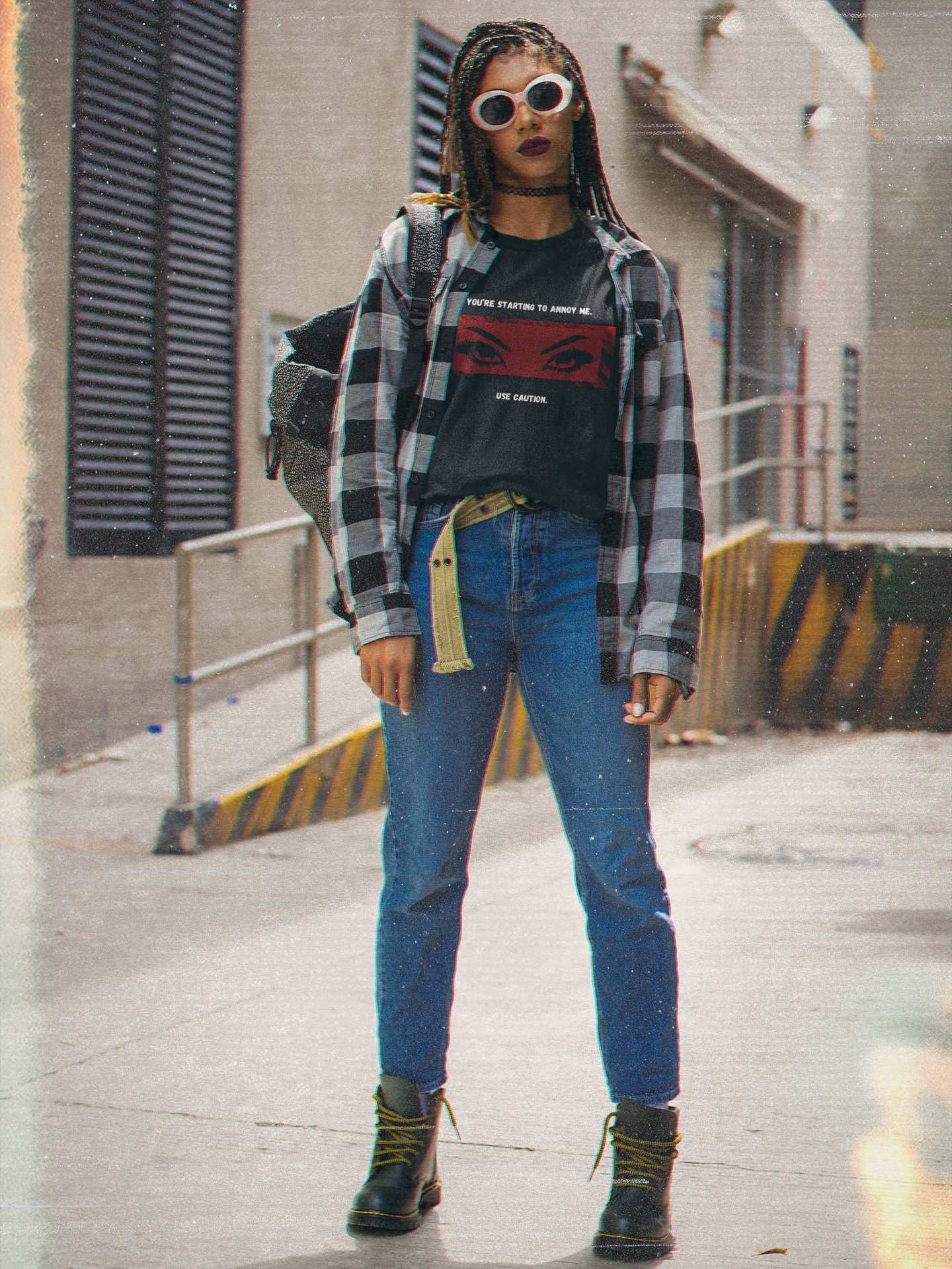 "Use Caution" Dark T-shirt product image (4)