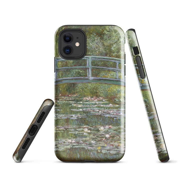 Monet – Water Lily Bridge (Japanese Bridge) iPhone® Tough Case product image (1)