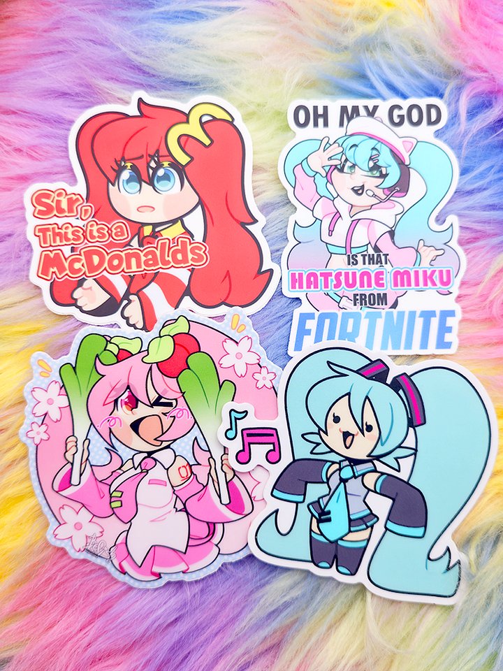 I'm Thinking Miku... | Sticker Set product image (1)
