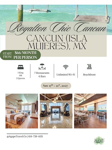 🚨 CANCUN. ADULTS ONLY. ALL-INCLUSIVE. $66/PP PER MONTH. Yeah… I read it twice too. 😭🌴

This is your sign to stop putting the ...