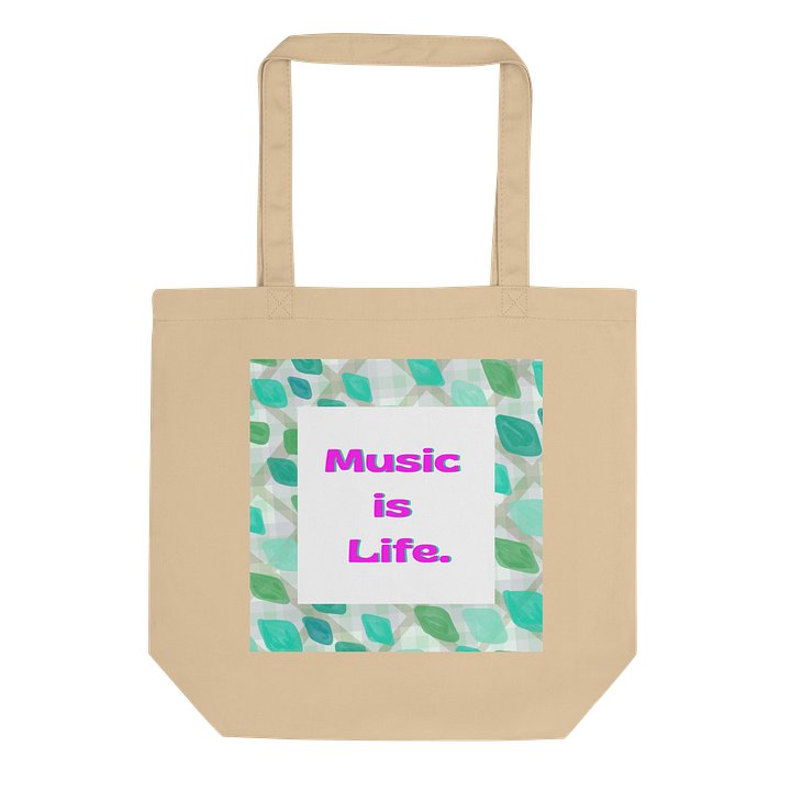 "Music Is Life" Cotton Tote product image (1)