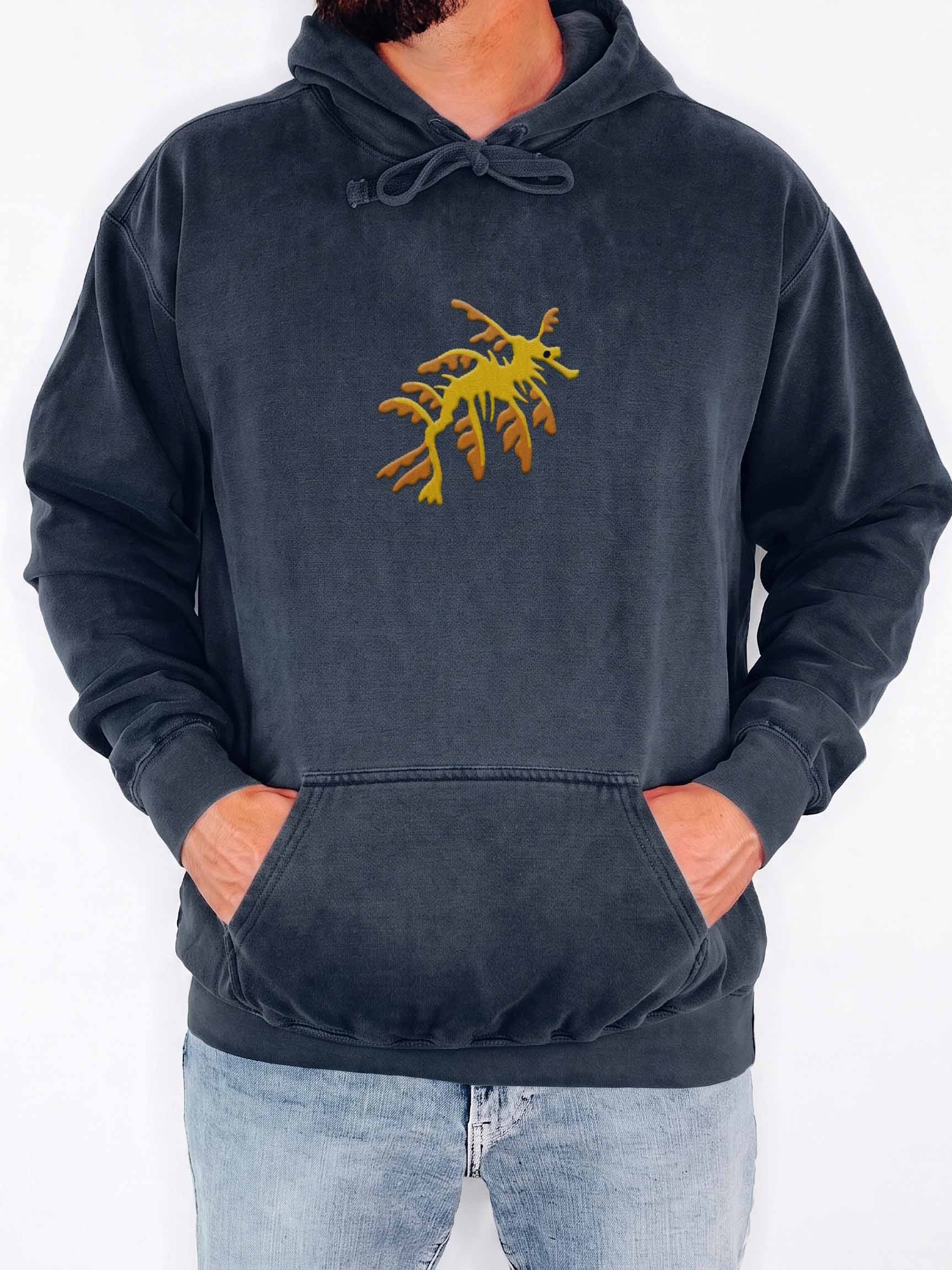 Leafy Seadragon Premium Hooded Sweatshirt (Embroidered) for Reef and Marine Aquarium Lovers product image (2)