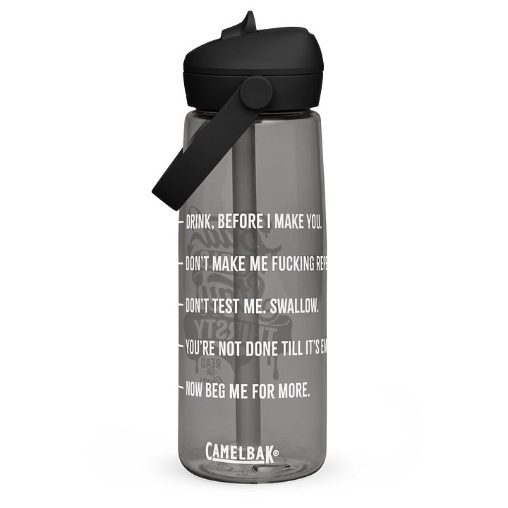Bad Girls Stay Thirsty Flip Straw Bottle product image (3)