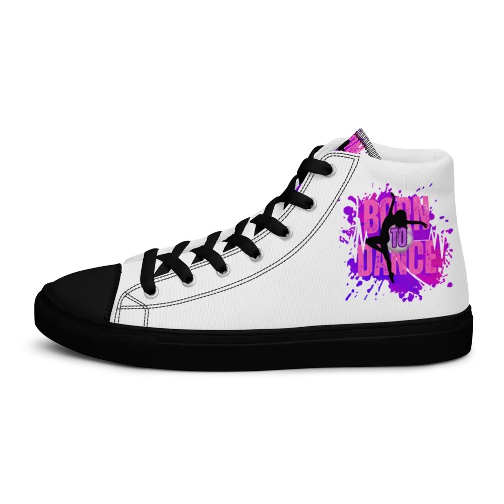 Retro Born to Dance Splash Her Silhouette High Tops product image (13)