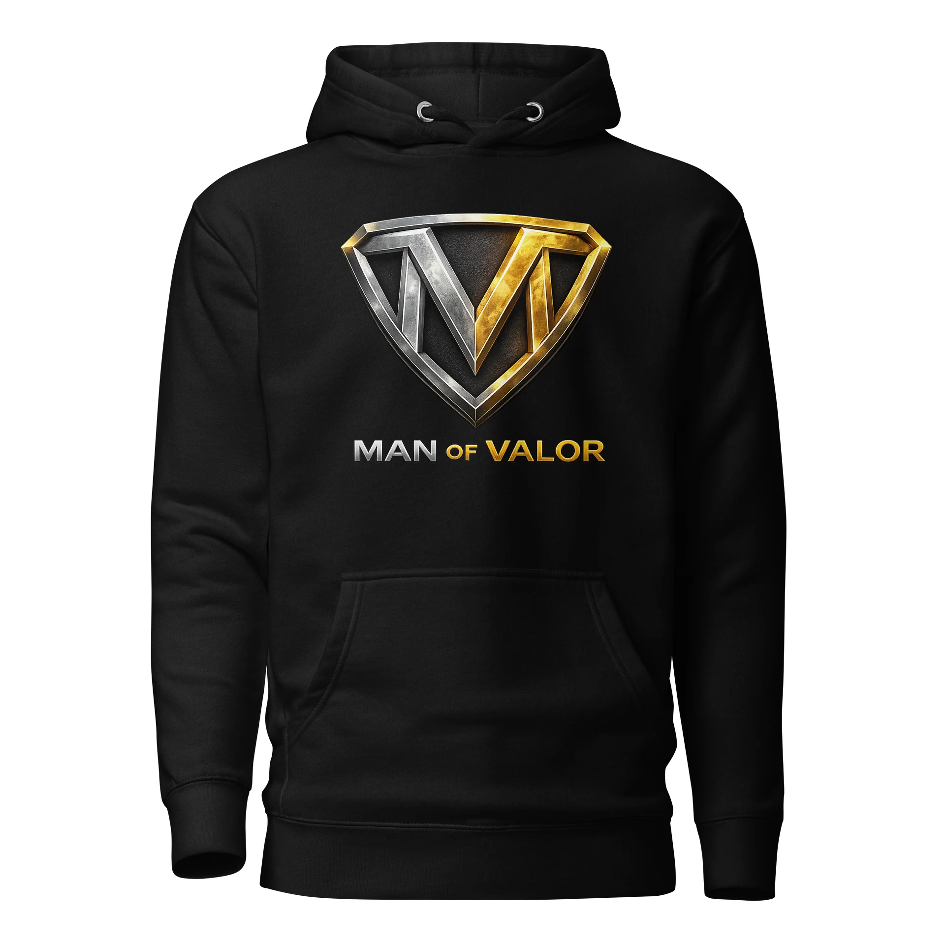 Man of Valor™ Premium Graphic Hoodie | Faith • Strength • Courage product image (1)