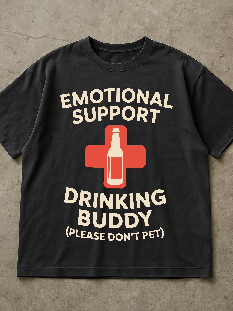 Emotional Support Drinking Buddy (Please Don't Pet) Shirt product image (2)