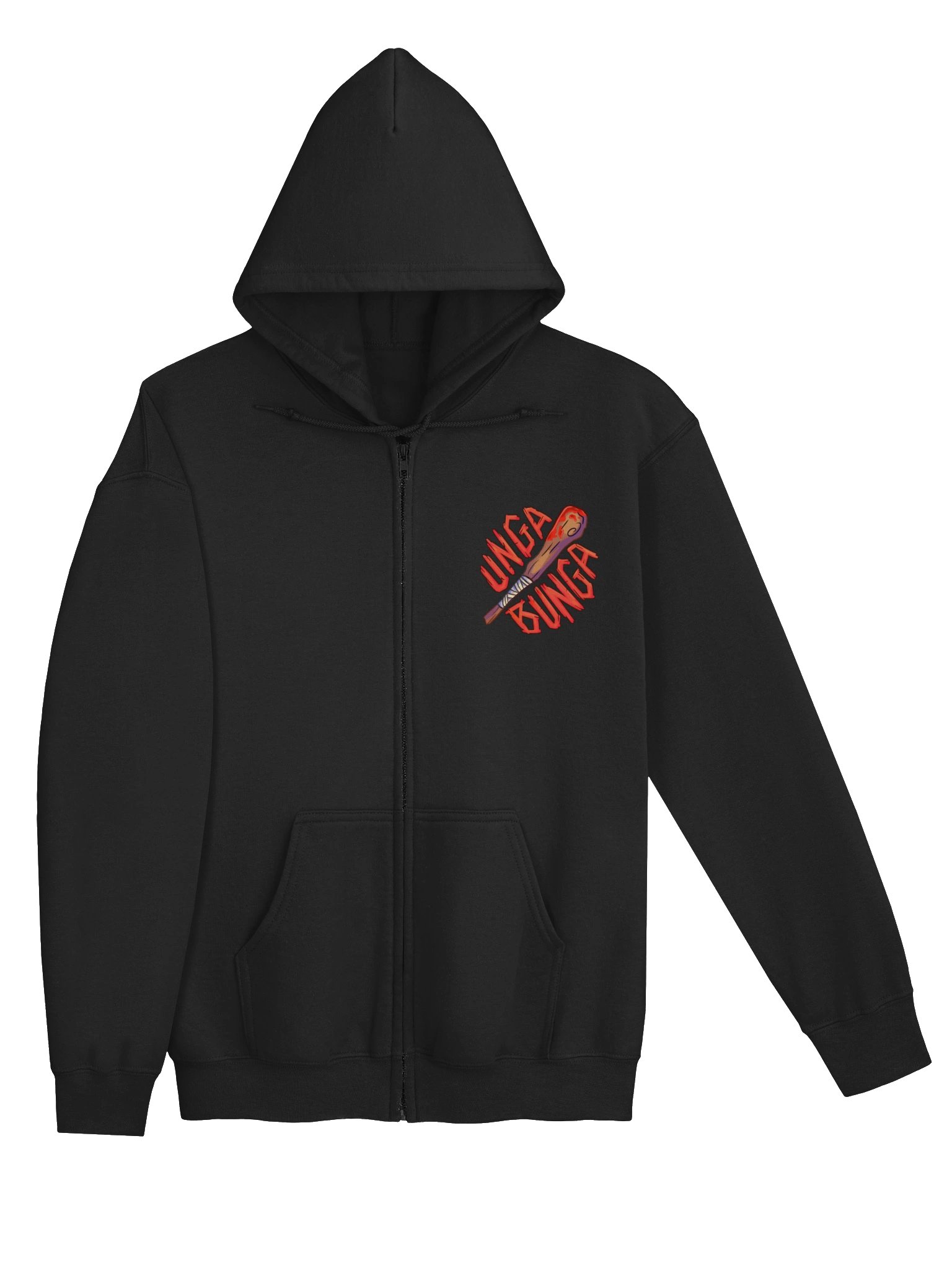 Unga Bunga Zipper Hooded Top product image (3)