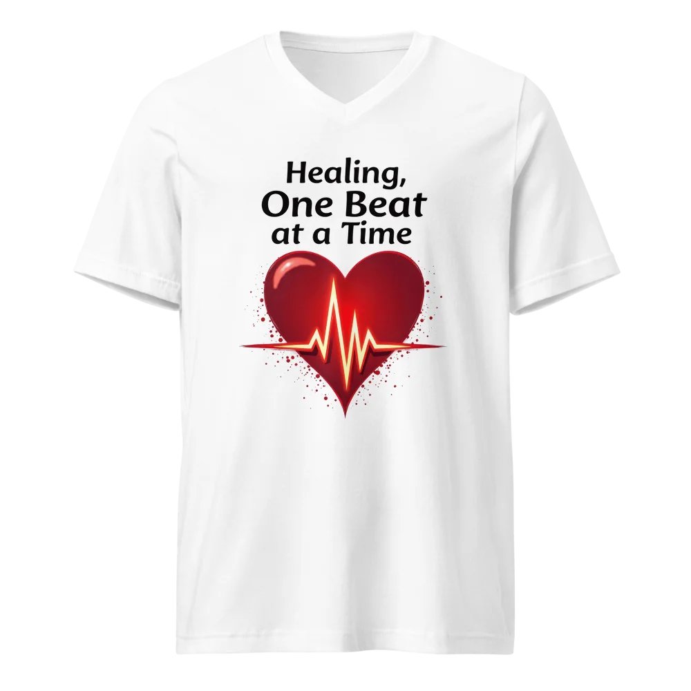 Heartbeat Healing V-Neck Tee product image (1)