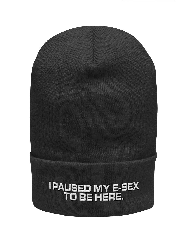 "I Paused My E-sex To Be Here" Beanie product image (1)