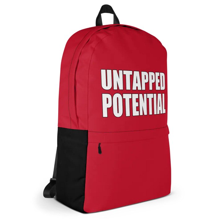 Untapped Potential Red Large Print Back Pack product image (2)
