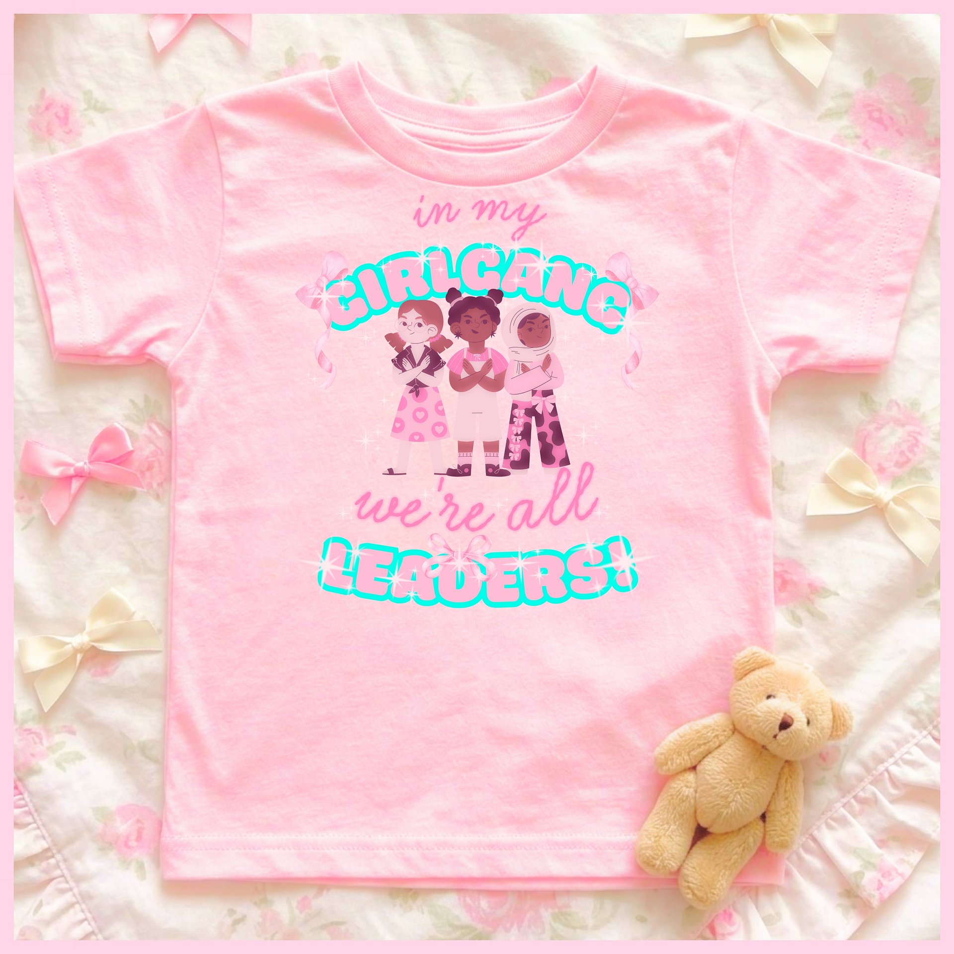 In my Girl Gang we're all LEADERS🩷Super Soft🪽T-shirt🩷 product image (1)