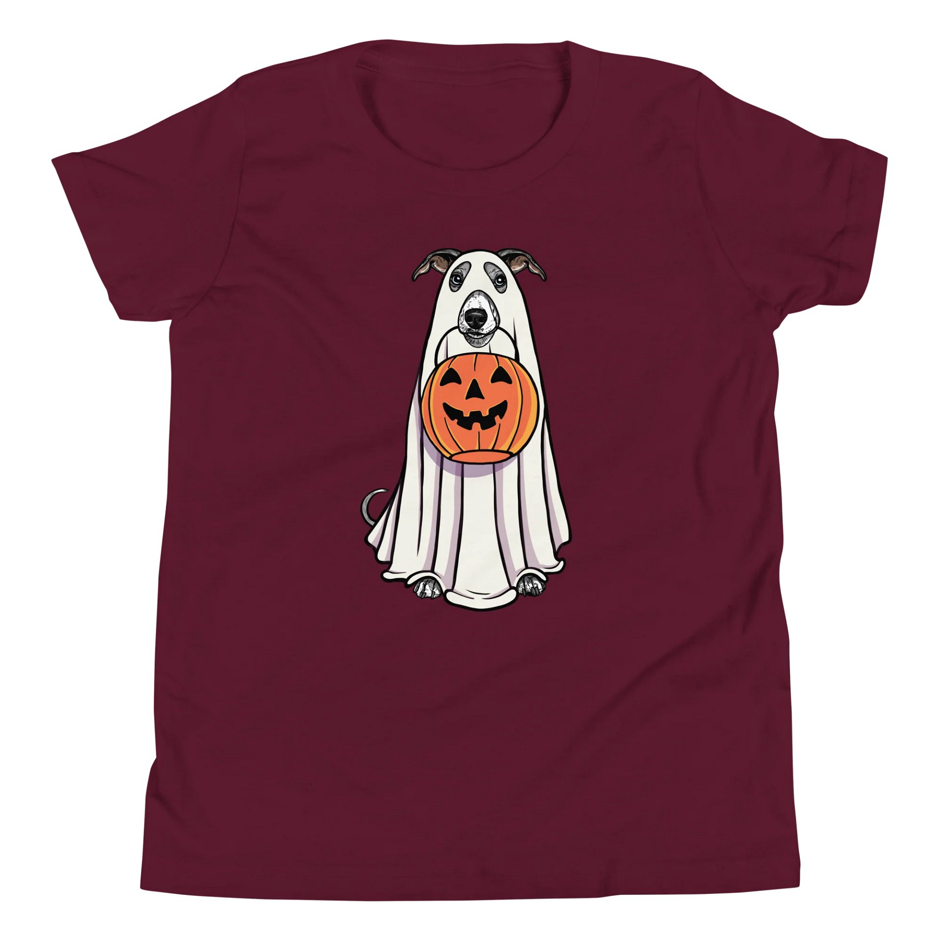 Halloween Whippet(Blue & White) Youth T-Shirt product image (5)