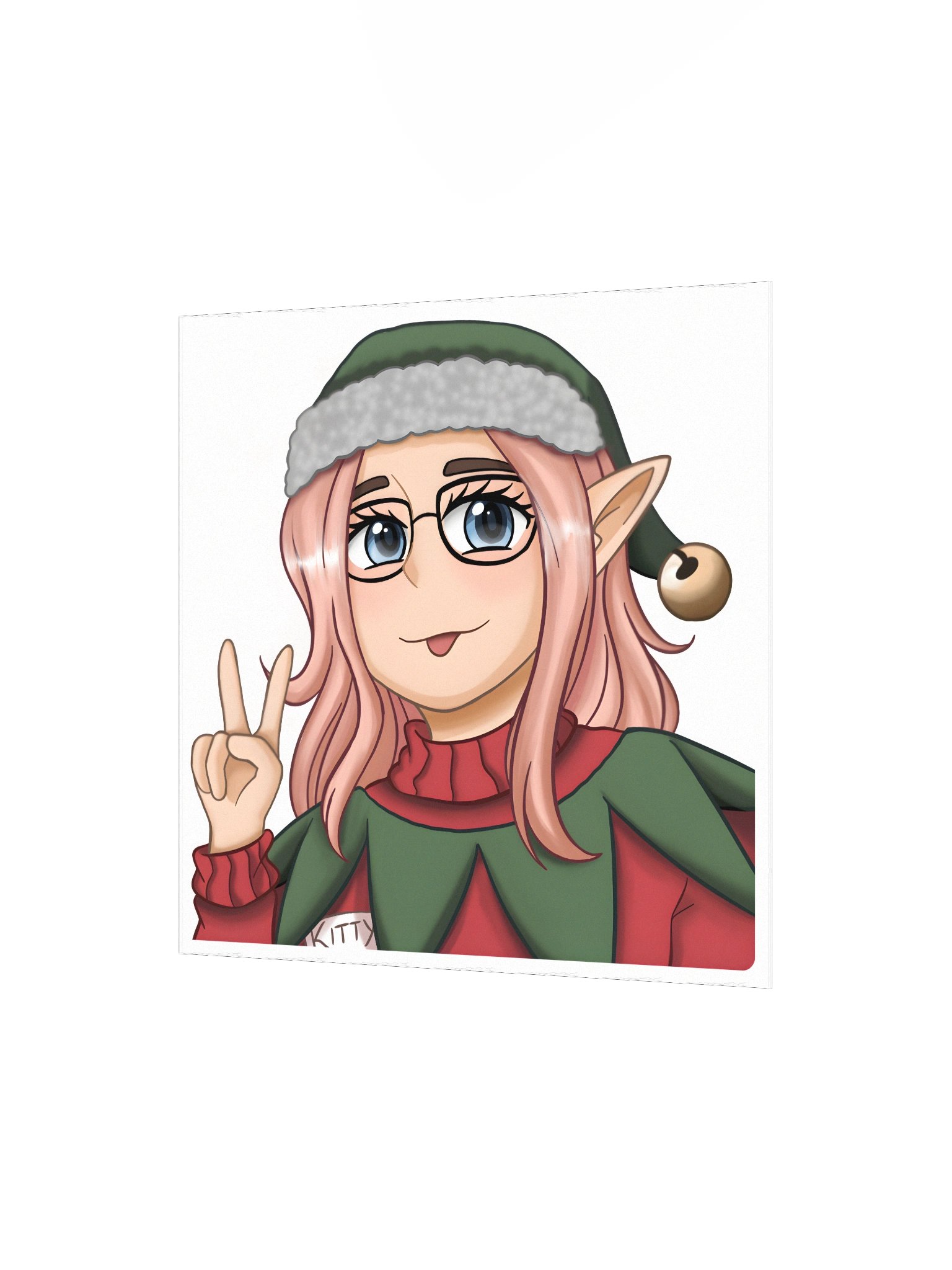 Kitty Christmas Print product image (4)