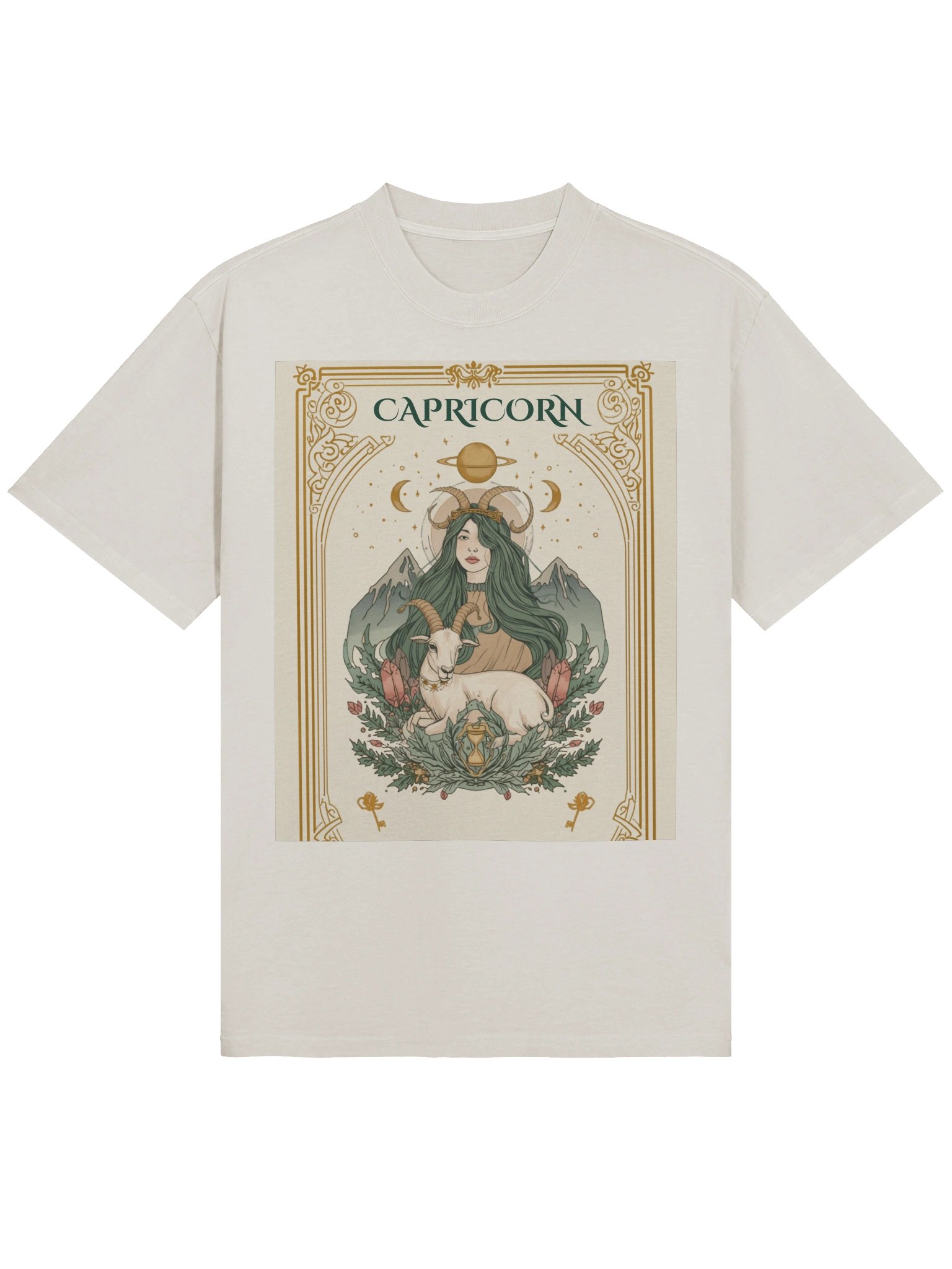 Mystical Capricorn Zodiac Sea Goat Woman Celestial Astrology product image (1)