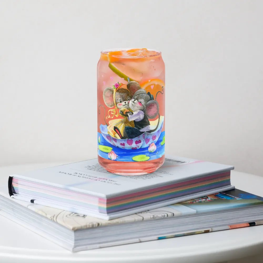 Four Seasons of Love: Sailing Into Summer Can-Shaped Glass | Romantic Summer Drinkware product image (4)