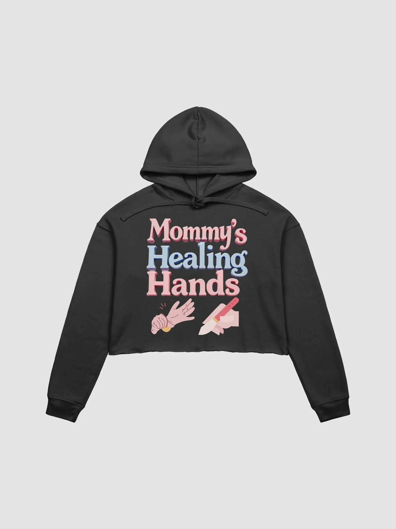 Mommy's Healing Hands Crop Hoodie product image (3)