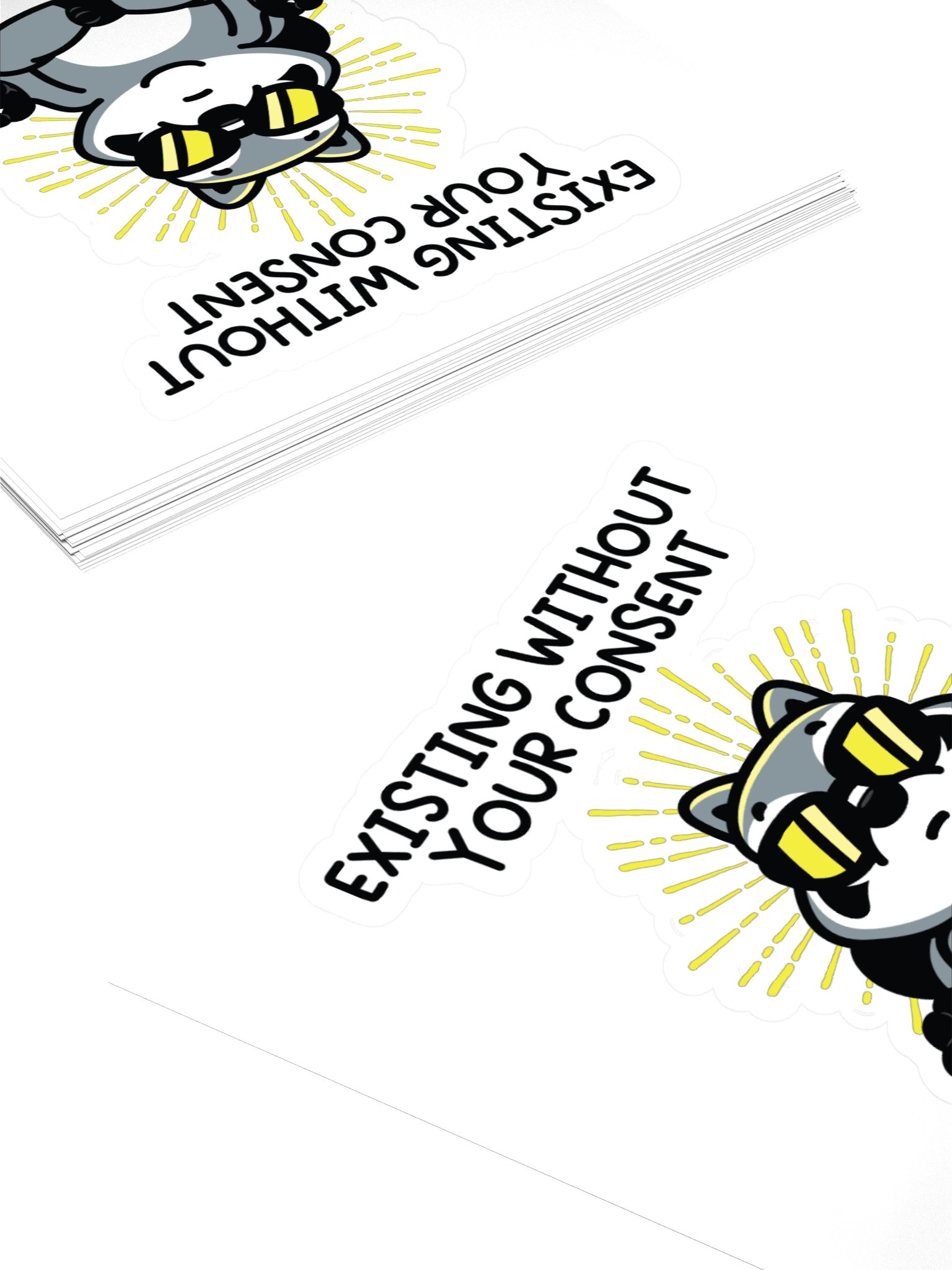 Existing Without Your Consent Sticker product image (4)