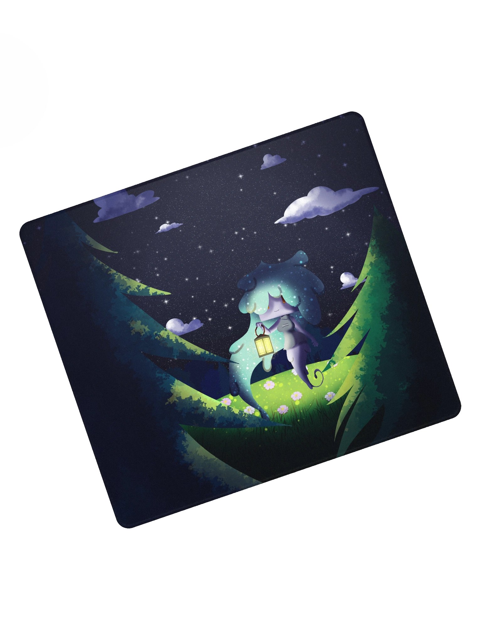 Cute Chibi Ghost Gaming Mouse Pad product image (7)