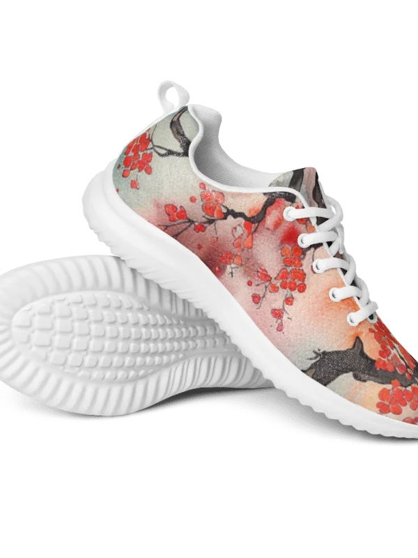 Japanese Dragon Women's Athletic Shoes | Traditional Sakura Art Sneaker product image (3)
