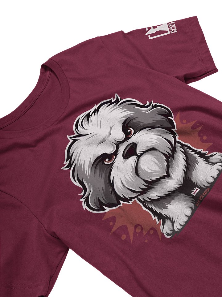 Old English Sheepdog Angry Pup - Premium Unisex T-shirt product image (5)
