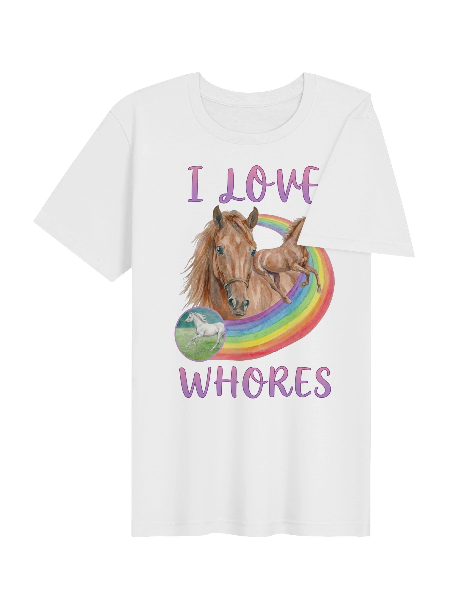I love Whores tshirt product image (104)