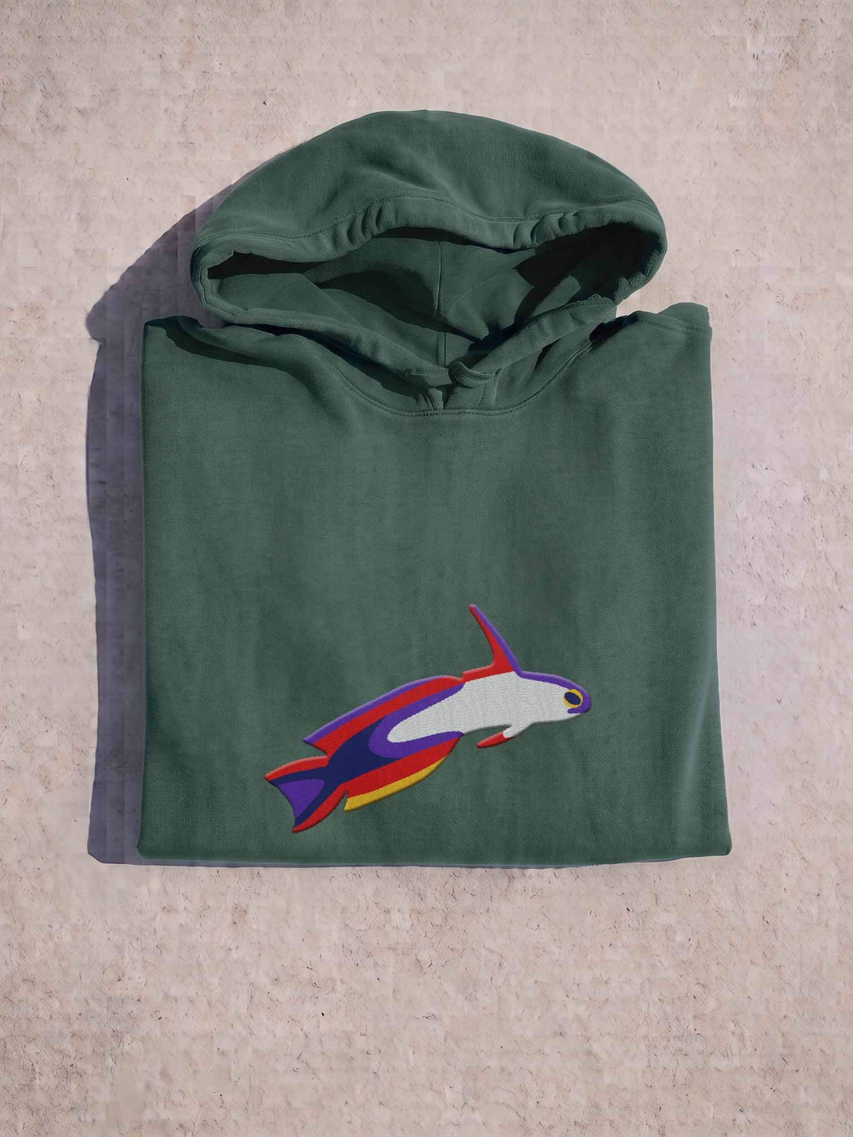 Purple Firefish Goby Embroidered Hoodie | Saltwater Reef Aquarium Fish & Ocean Lover Apparel SEO Description product image (1)