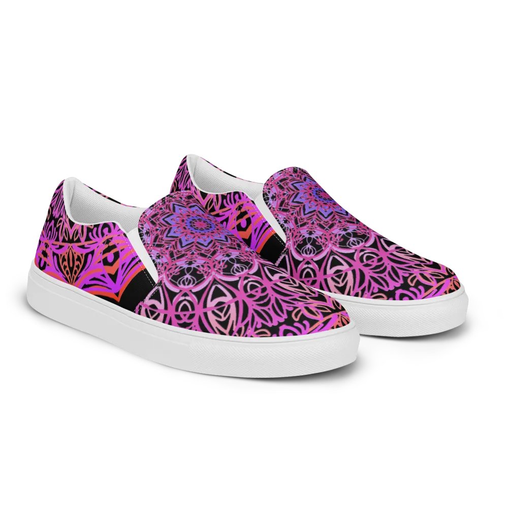 Symmetrical Serenity Mandala Canvas Shoes product image (9)