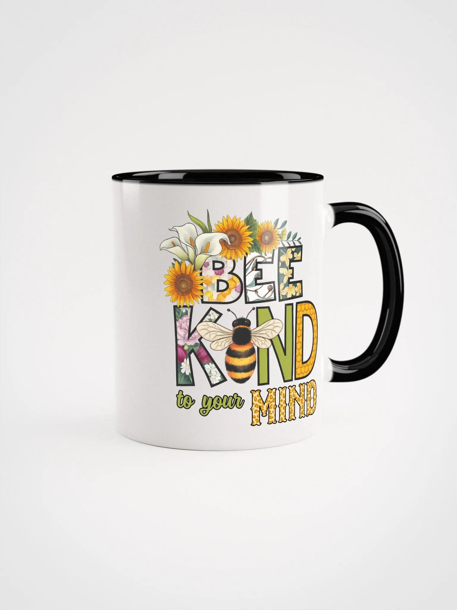 Bee Kind to Your Mind Accent Mug product image (1)