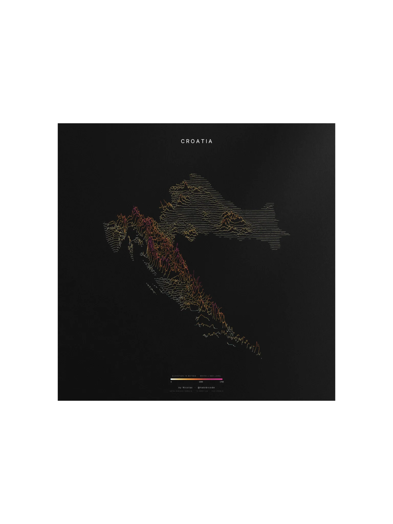Ridgeline Poster - Croatia product image (1)