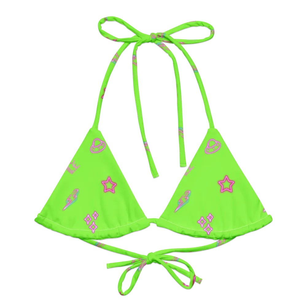 Neon Vibes Bikini Top product image (1)