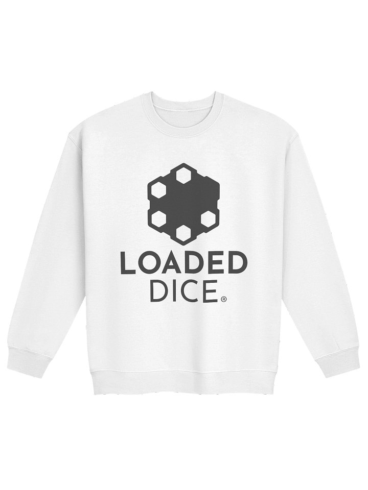 Loaded Dice Graphic Crewneck Sweatshirt White product image (1)