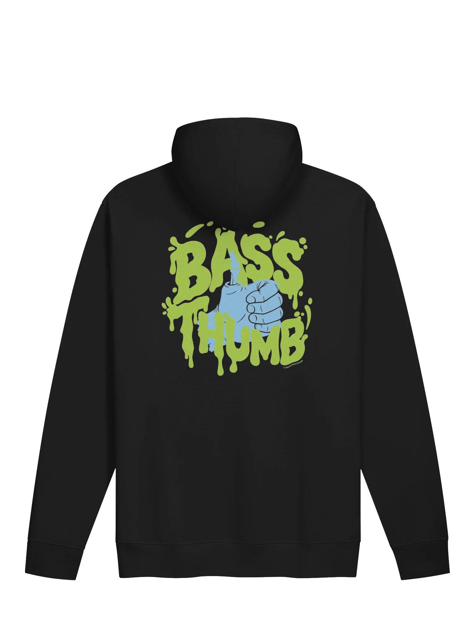 Blue Thumbs-Up Bass Thumb Hoodie product image (4)