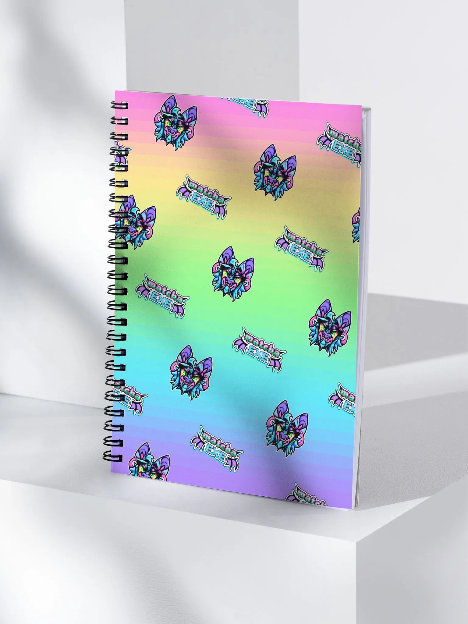 MatchaEXE Logo + Symmetrical Icon Gradient Notebook product image (4)