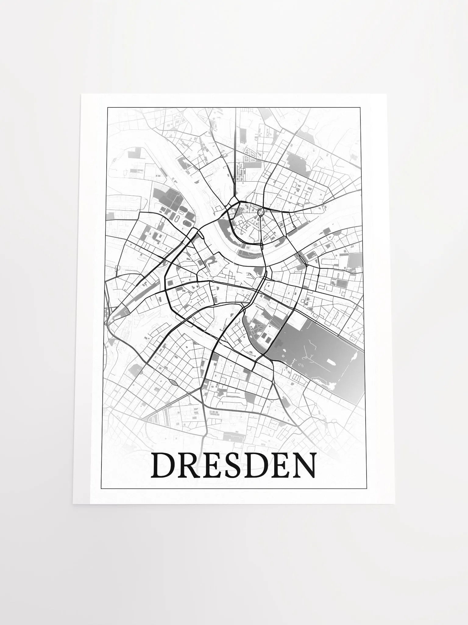 Dresden, Germany, city map print product image (19)