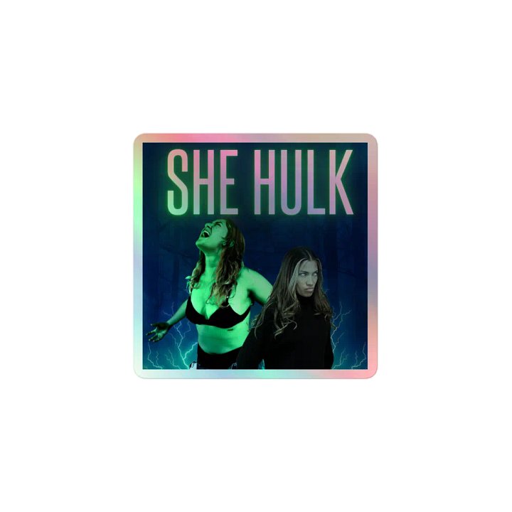 She-Hulk Transformation Holographic Sticker Set product image (1)