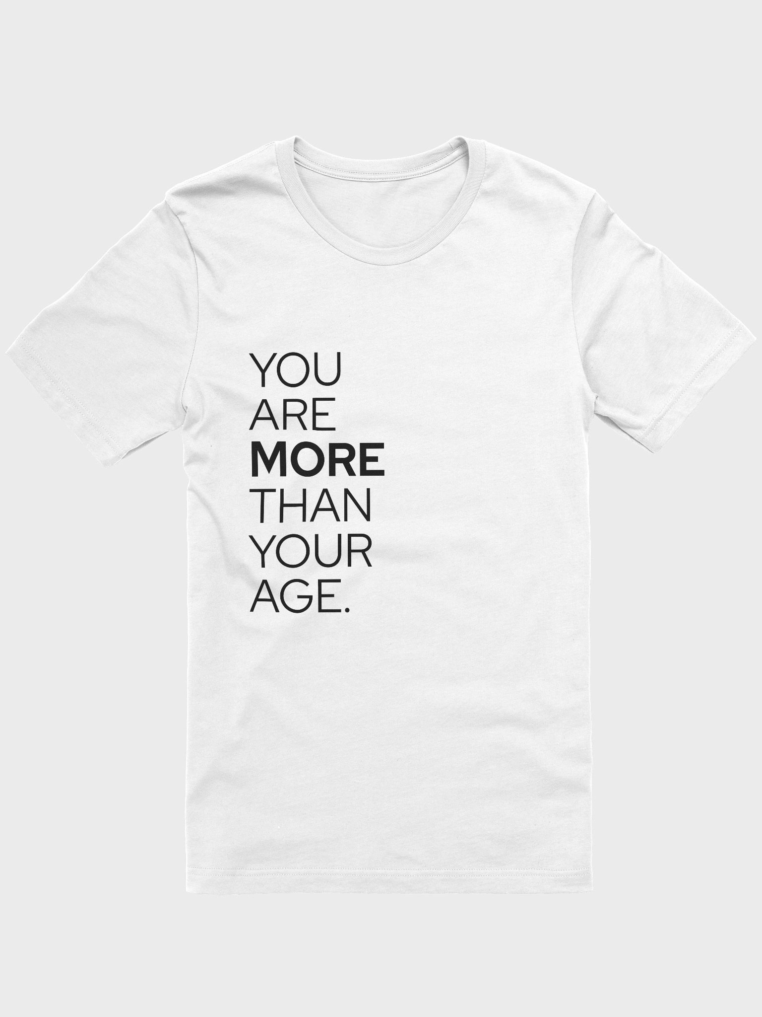 MTYA White T/Black Letters product image (1)