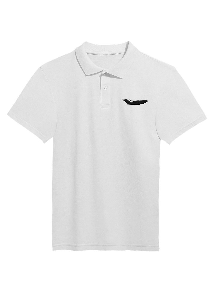 YPPH Plane Guy White Polo product image (1)