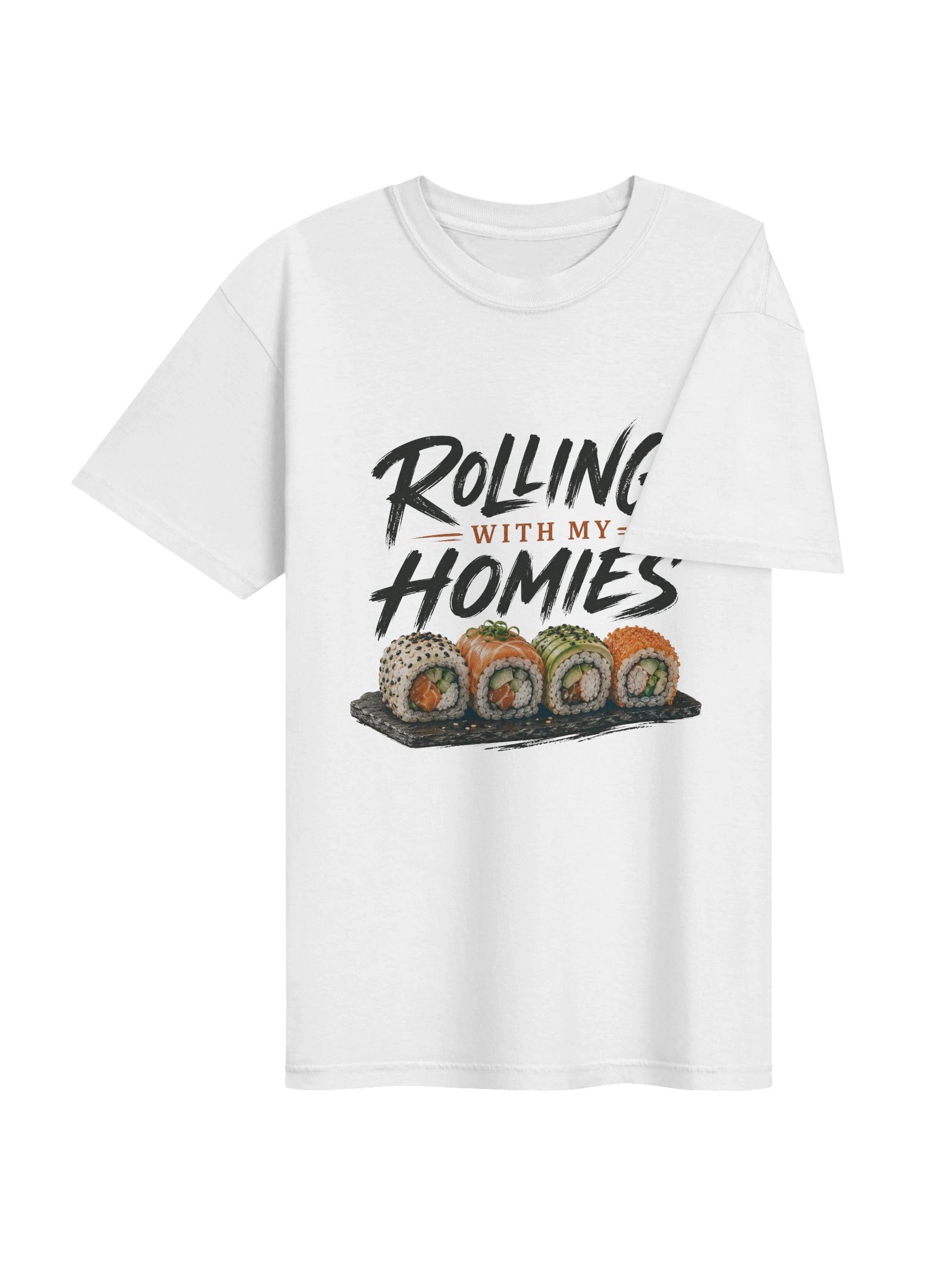 Rolling With My Homies Sushi Tee product image (38)